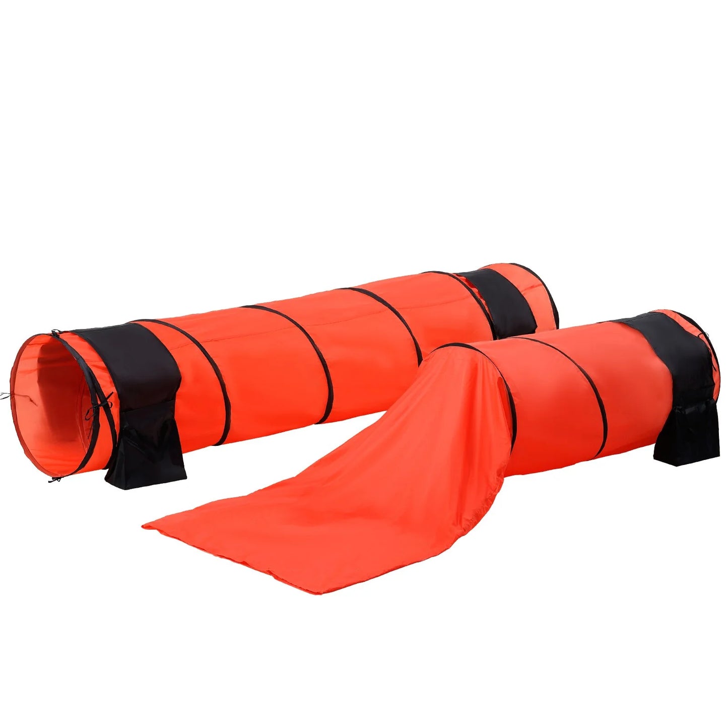 VEVOR Dog Agility Training Equipment 7 PCS Set Upgrade W/ Hurdles 2 Tunnels Ring